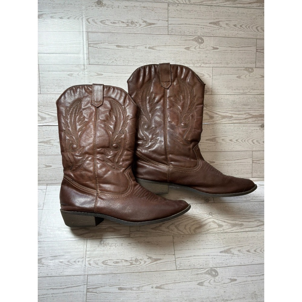 Coconuts by Matisse Gaucho Western Boots Women 9.5 Brown Cowboy Boho